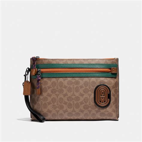 coach pouch bag for men